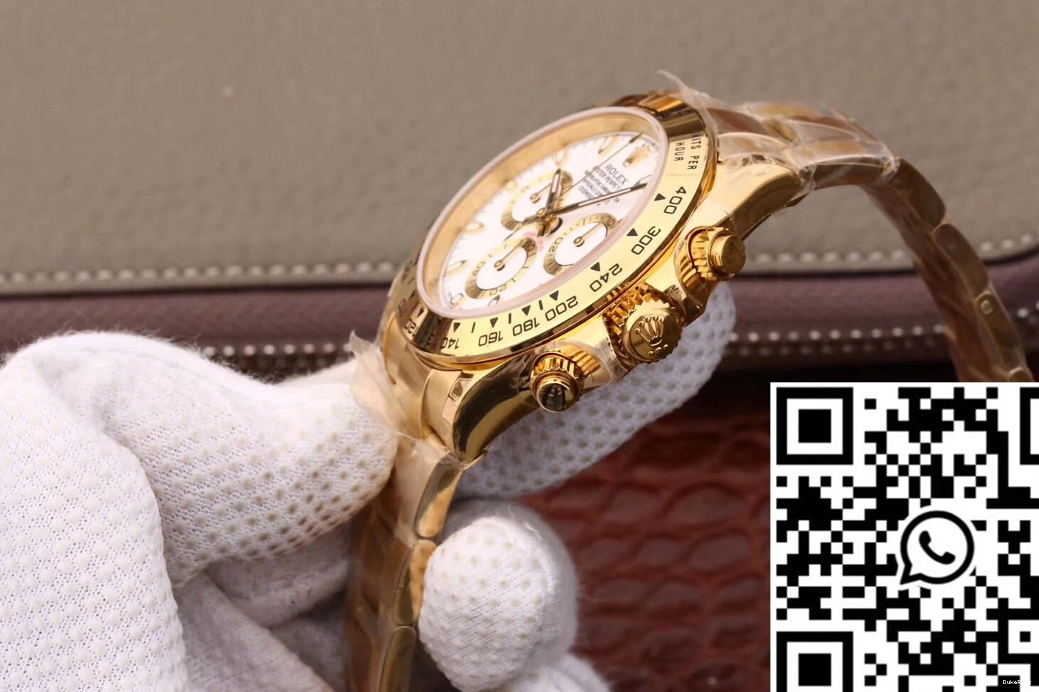Rolex Daytona Factory JH Dial Cosmograph White Gold Yellow M116508-0001 0516